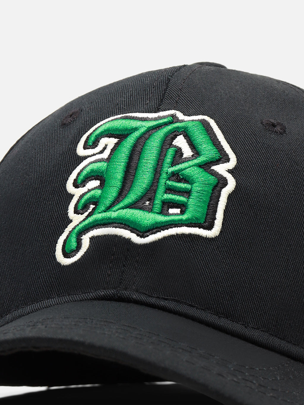 Onyx Black Woven Baseball Cap