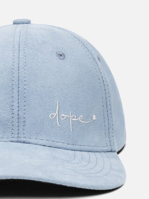 Apex Women's Light Blue Suede Baseball Cap