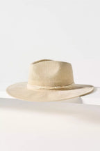 Larkspur Ivory Suede-Band Panama Hat