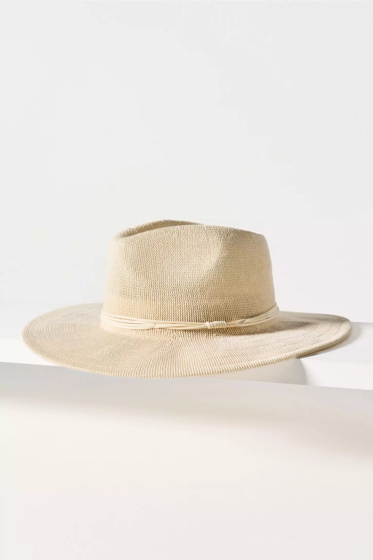 Larkspur Ivory Suede-Band Panama Hat