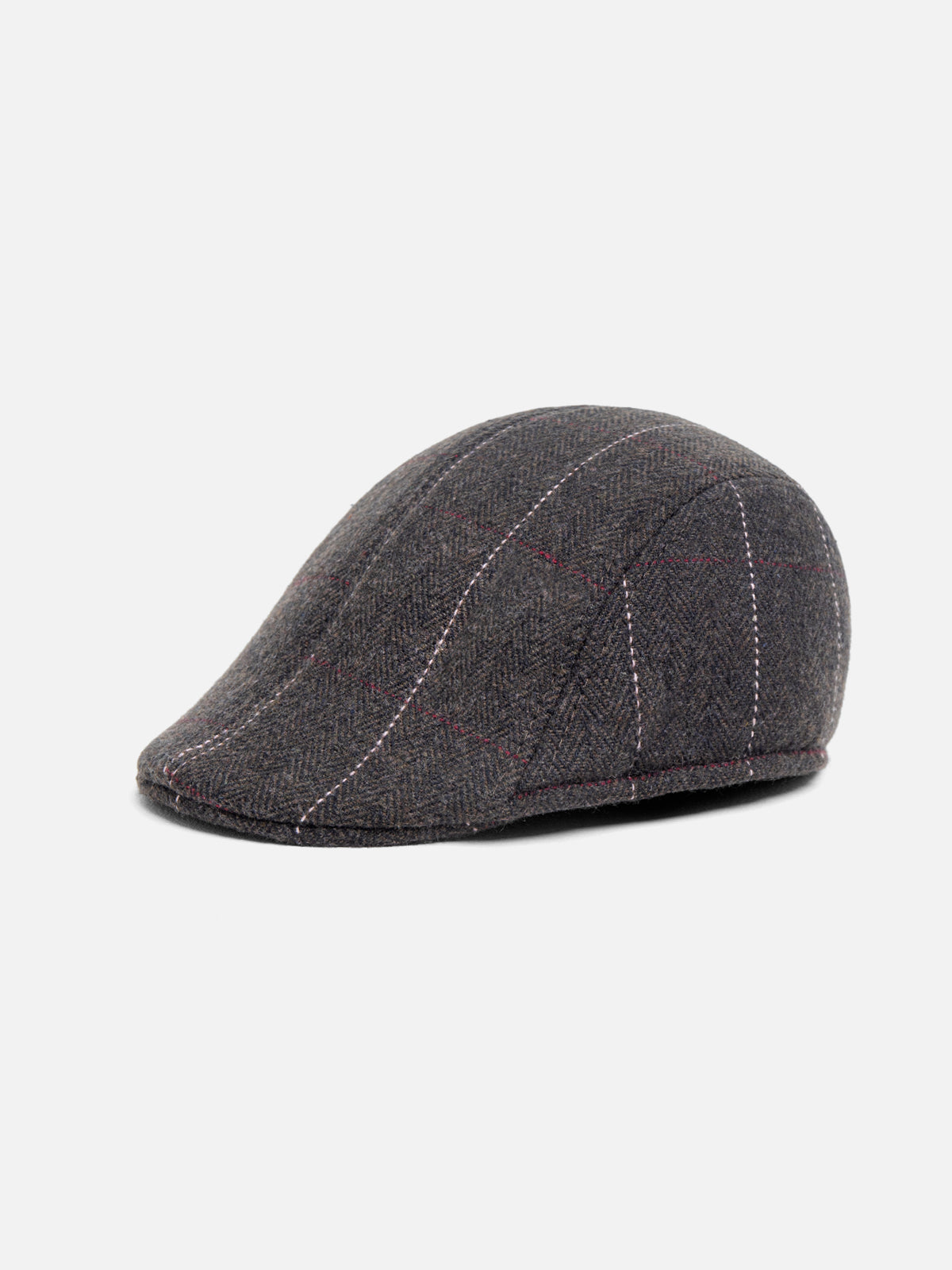 Marlow Dark Brown Flat Cap