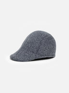 Winslow Black & Grey Flat Cap