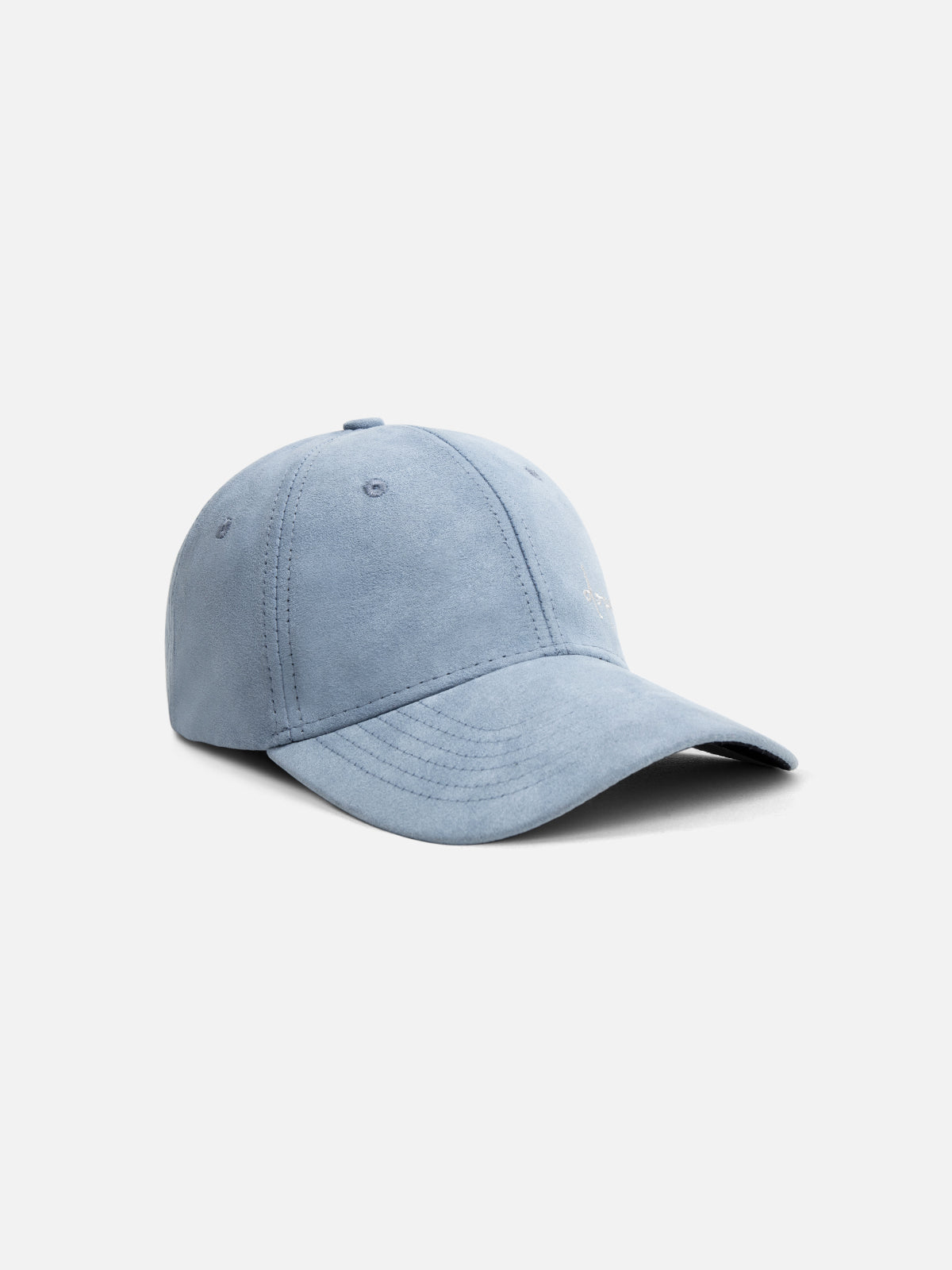 Apex Women's Light Blue Suede Baseball Cap