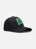 Onyx Black Woven Baseball Cap