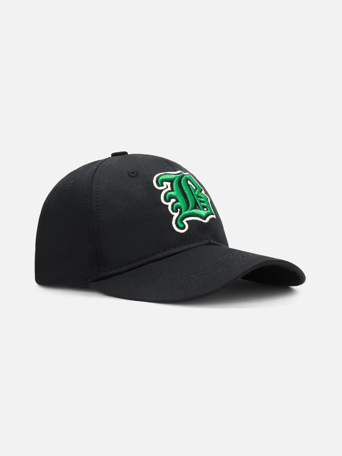 Onyx Black Woven Baseball Cap
