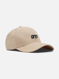 Asphlix Beige Woven Baseball Cap