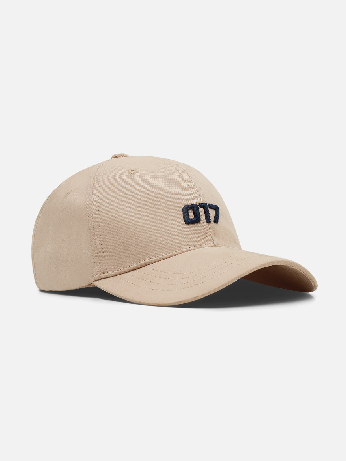 Asphlix Beige Woven Baseball Cap