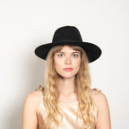 Wisteria Black Suede-Band Panama Hat