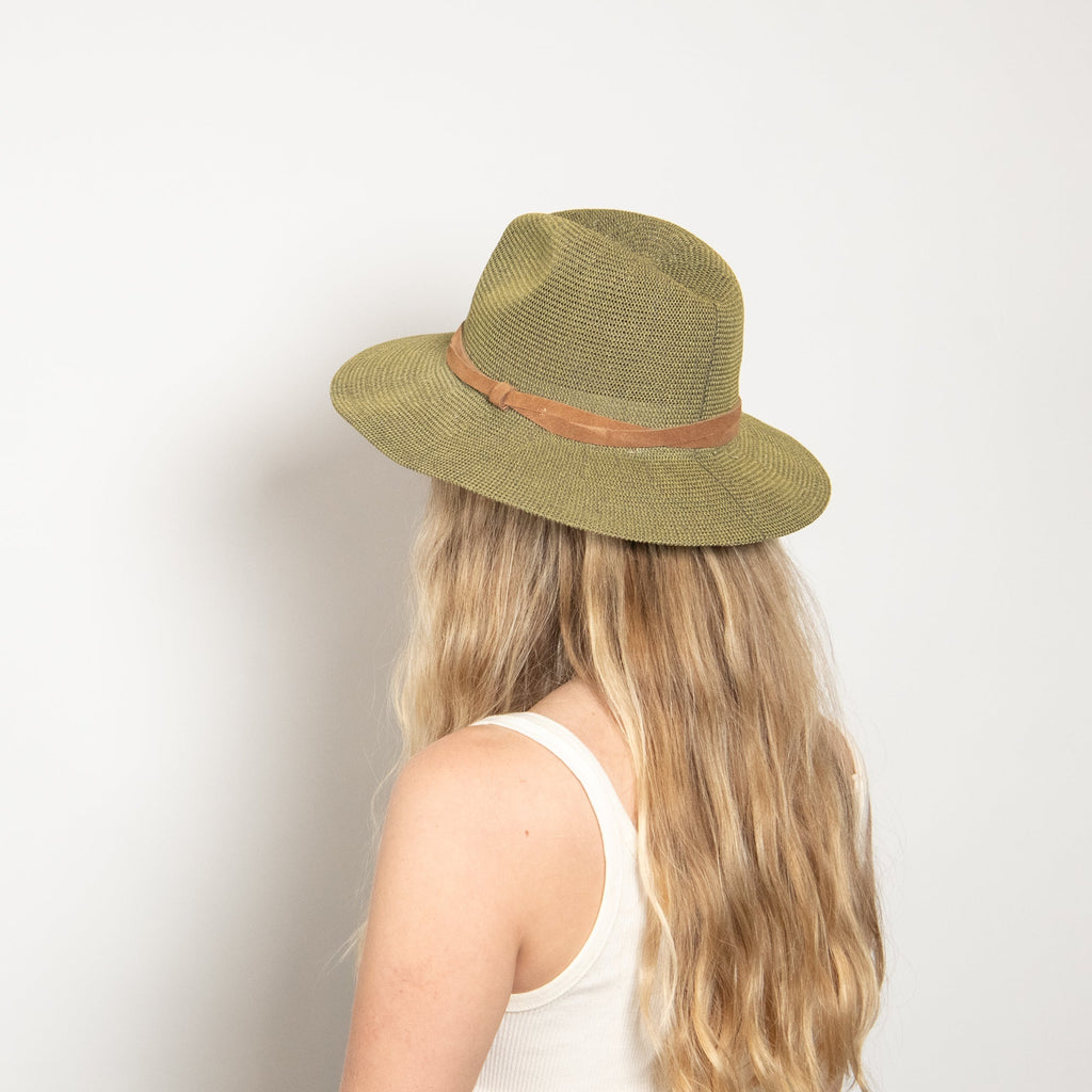 Marbella Sage Woven Straw Panama Hat