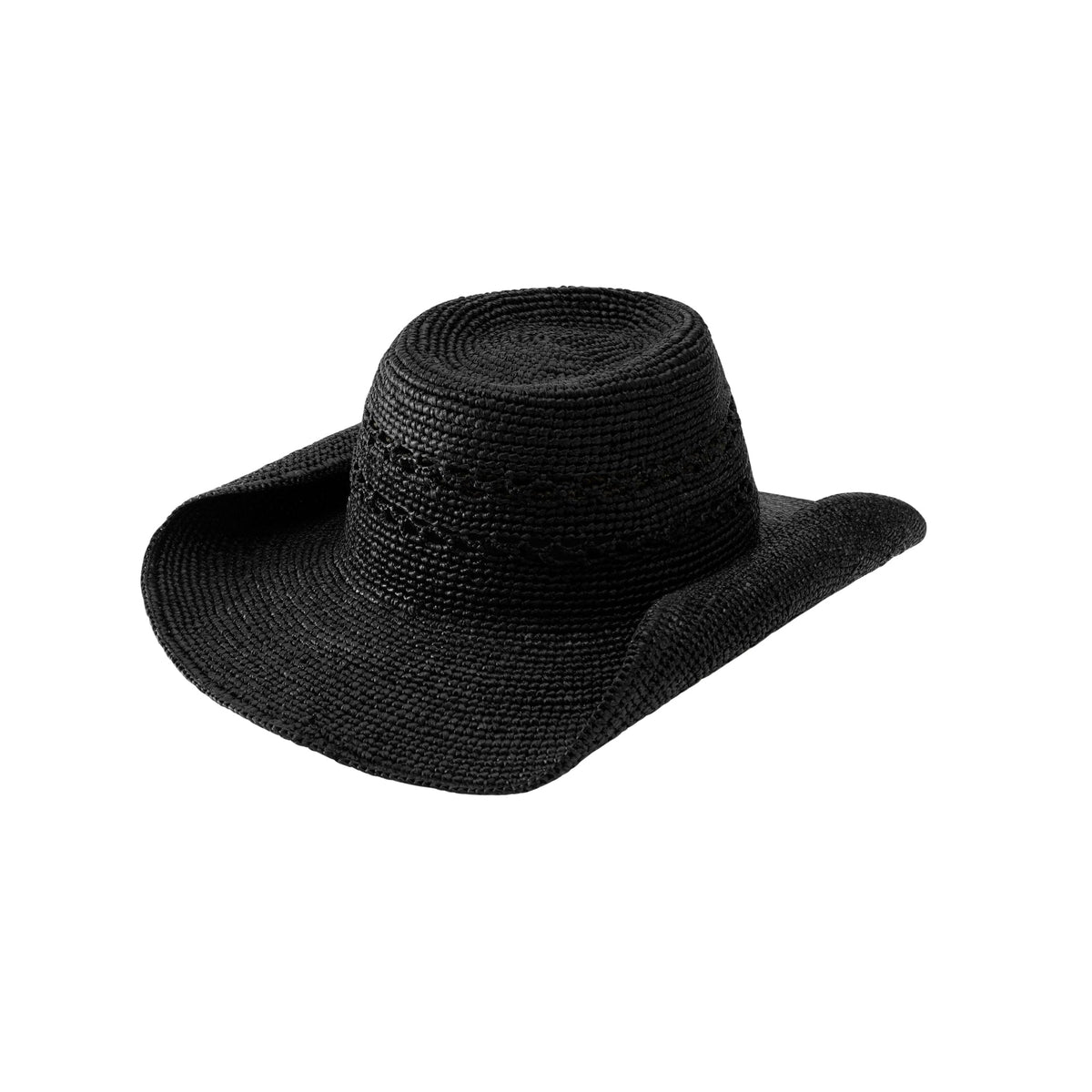 Lumina Raffia Crochet Cowboy Fedora
