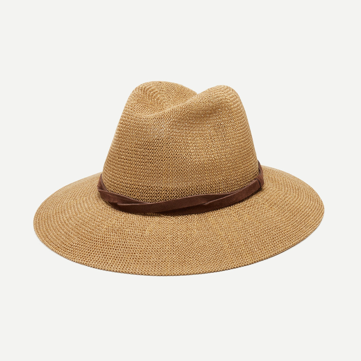 Verona Camel Woven Straw Panama Hat