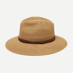 Verona Camel Woven Straw Panama Hat