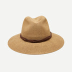 Verona Camel Woven Straw Panama Hat