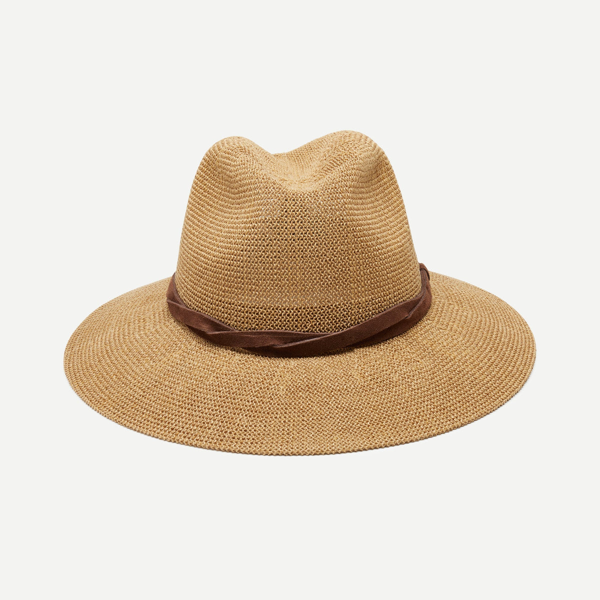 Verona Camel Woven Straw Panama Hat