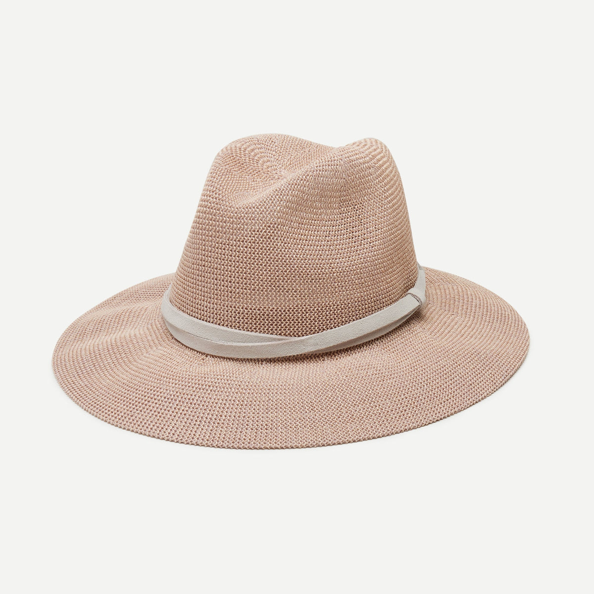 Elowen Pink Woven Straw Panama Hat