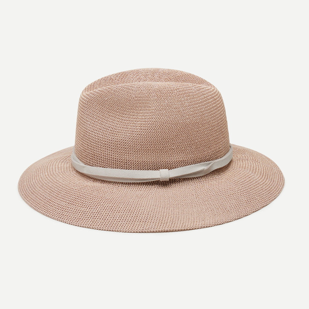 Elowen Pink Woven Straw Panama Hat