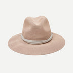 Elowen Pink Woven Straw Panama Hat