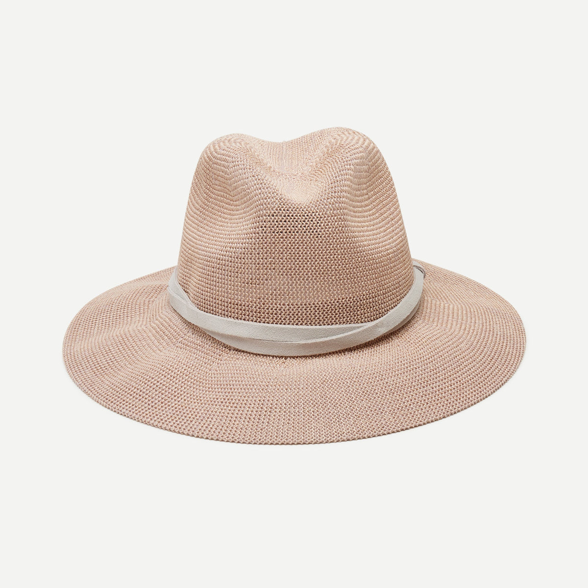 Elowen Pink Woven Straw Panama Hat