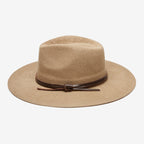 Zenith Tan Leather-Trim Mesh Panama Hat