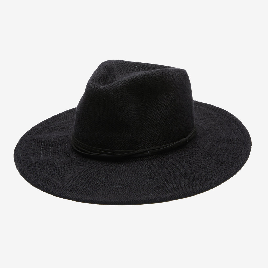 Wisteria Black Suede-Band Panama Hat