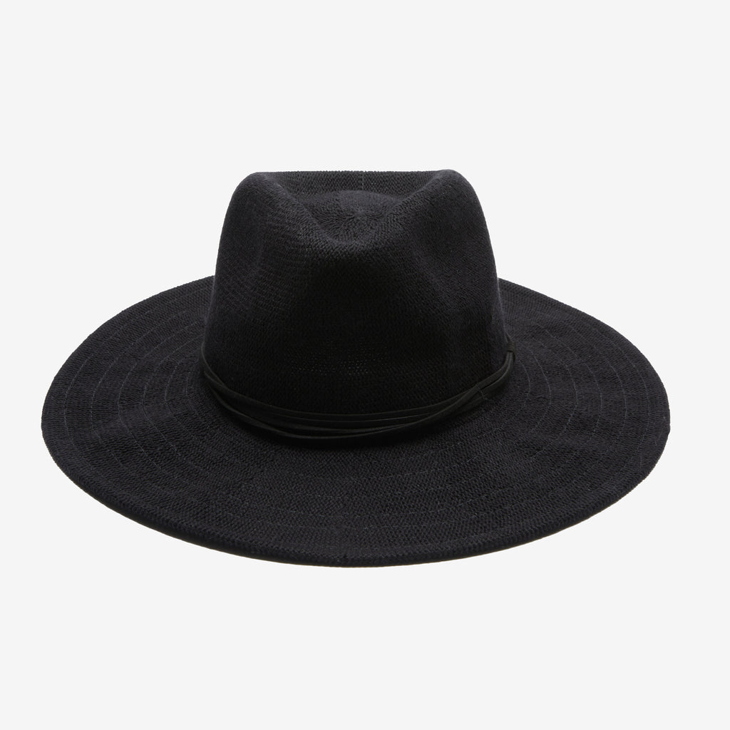 Wisteria Black Suede-Band Panama Hat
