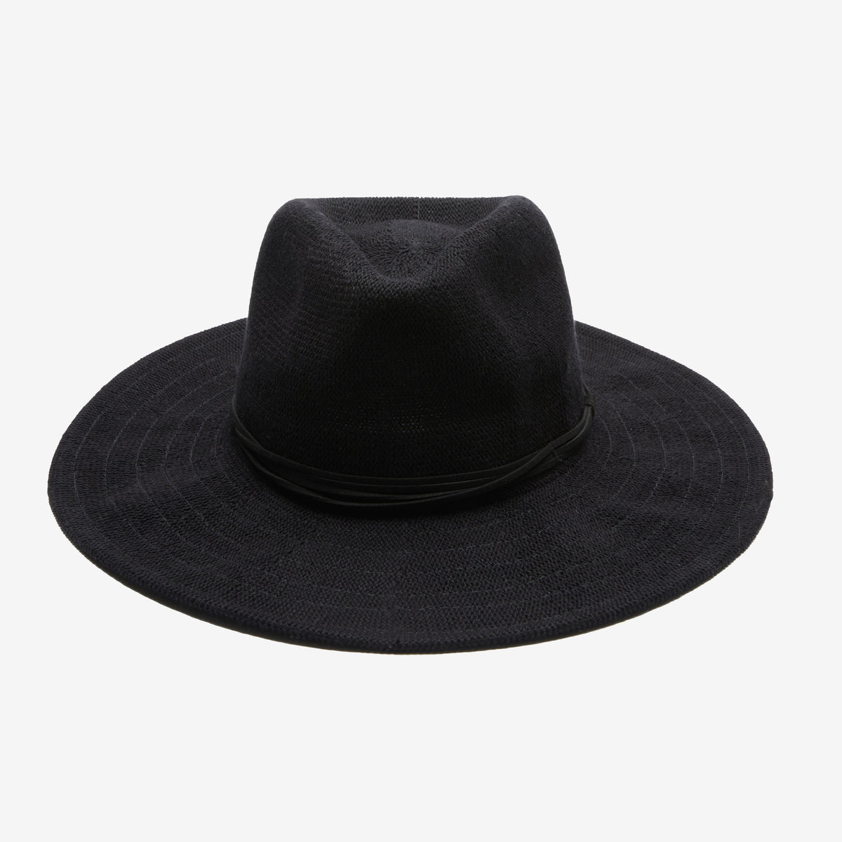 Wisteria Black Suede-Band Panama Hat