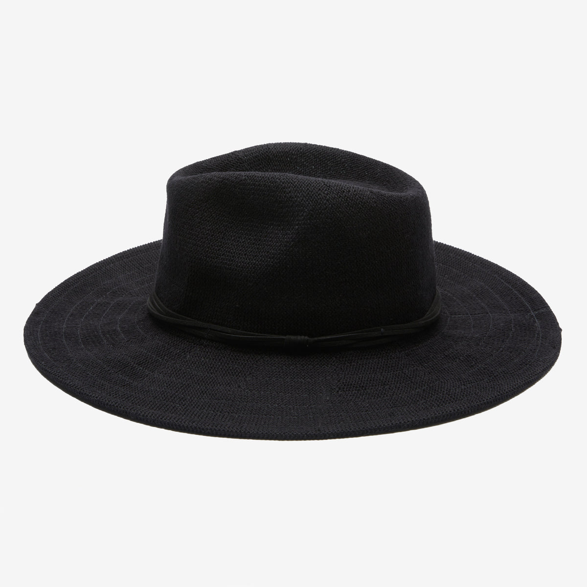 Wisteria Black Suede-Band Panama Hat