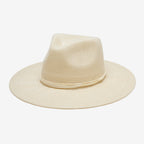 Larkspur Ivory Suede-Band Panama Hat