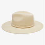 Larkspur Ivory Suede-Band Panama Hat