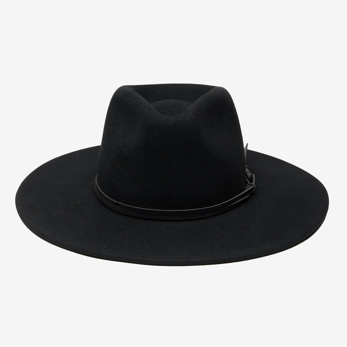 Belmora Black Packable Wool Fedora