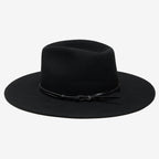 Belmora Black Packable Wool Fedora