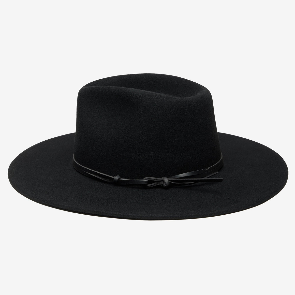 Belmora Black Packable Wool Fedora