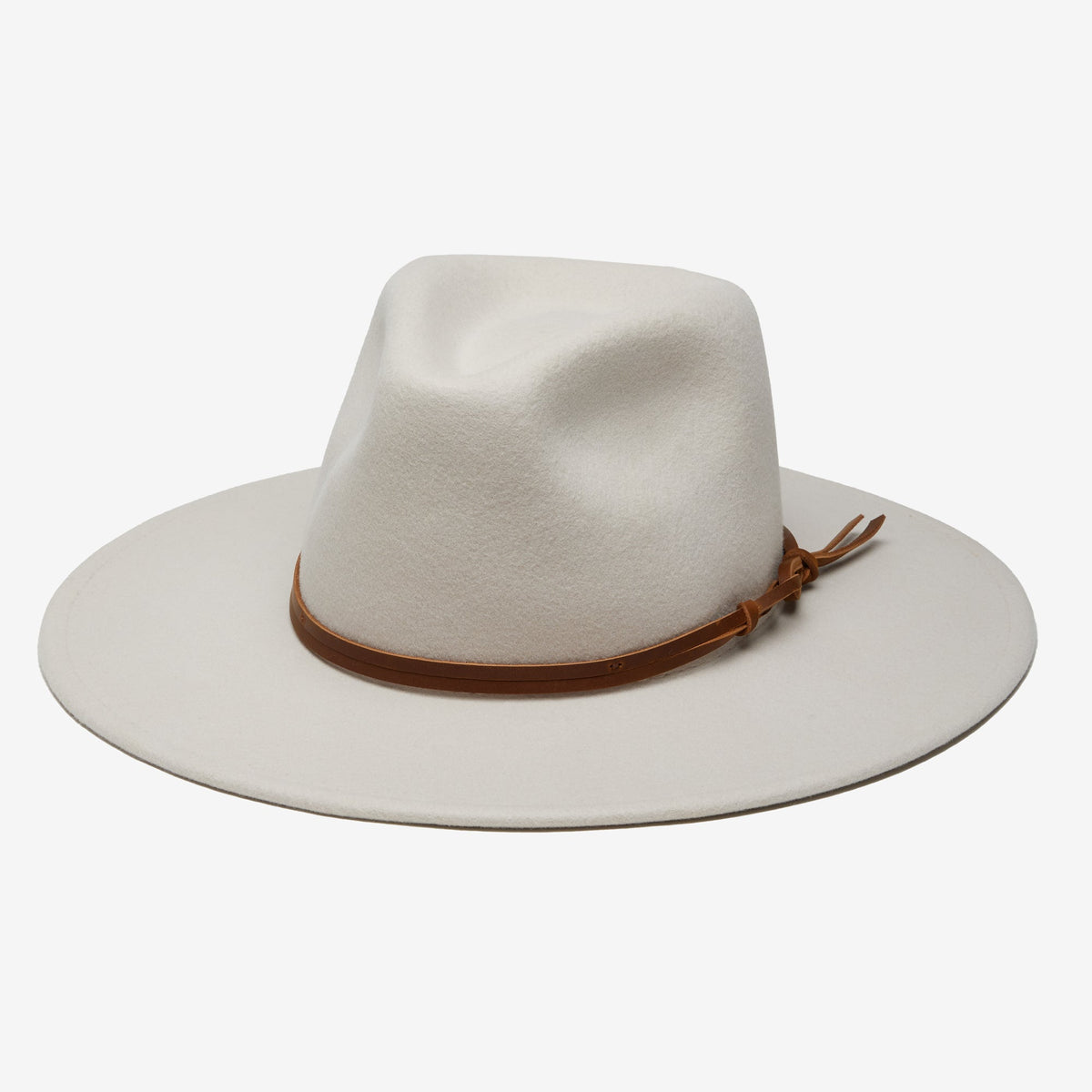 Azurine Putty Packable Wool Fedora