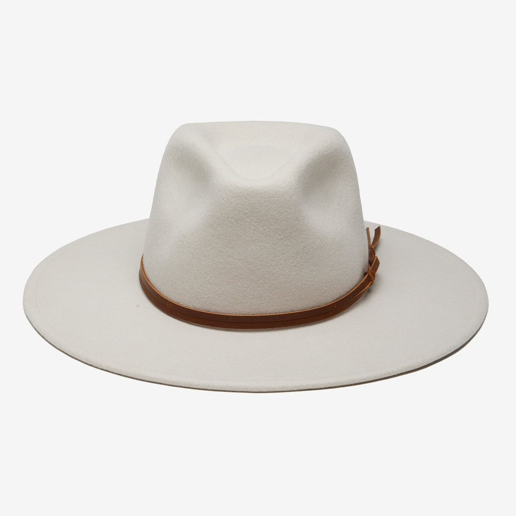 Azurine Putty Packable Wool Fedora
