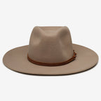Ondine Taupe Packable Wool Fedora