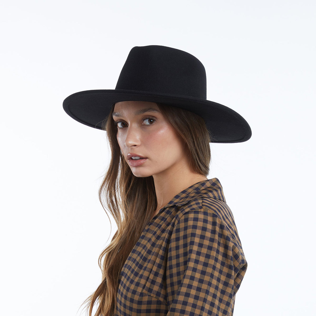 Belmora Black Packable Wool Fedora