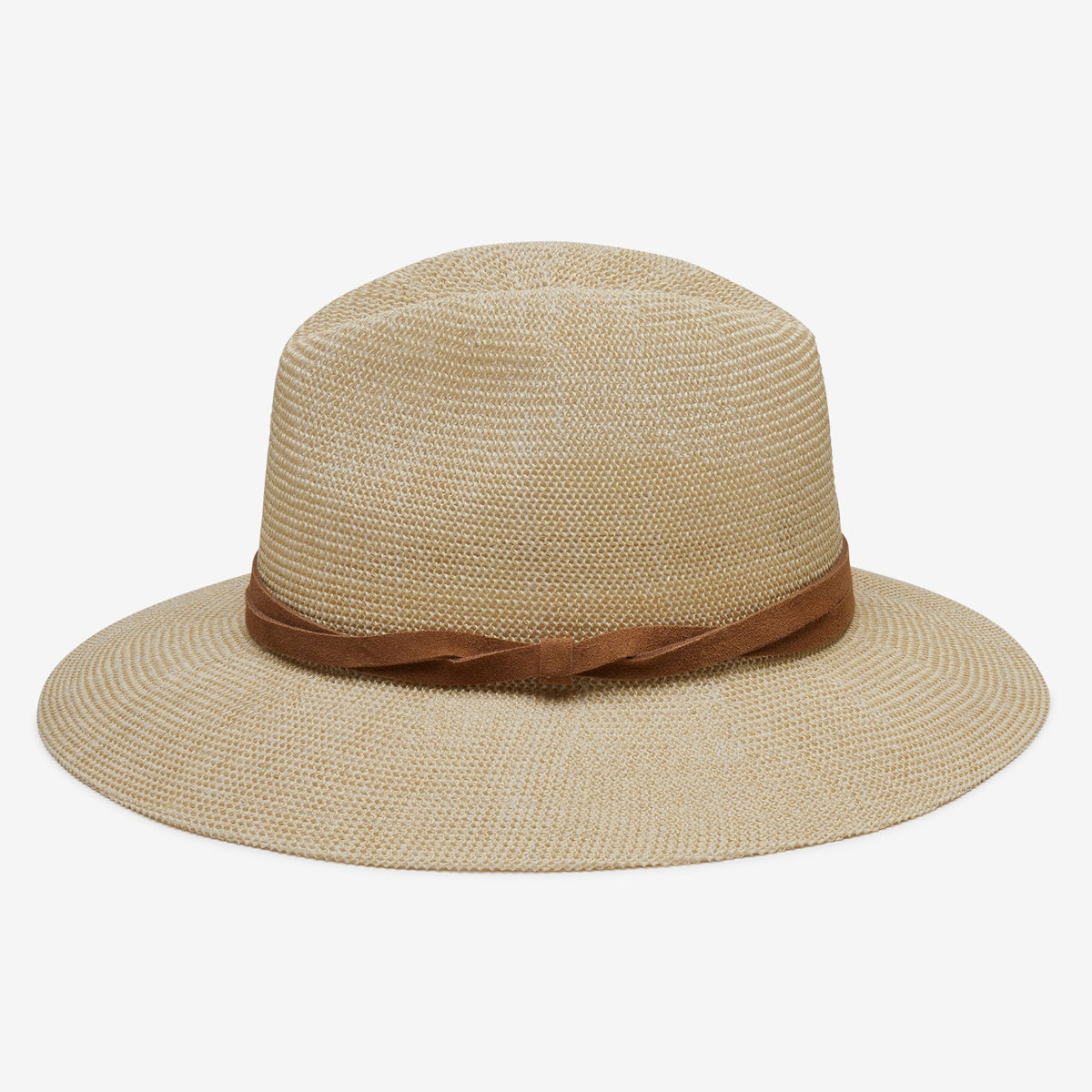 Opaline Natural Woven Straw Panama Hat