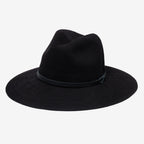 Sablewood Black Wide-Brim Packable Panama Hat