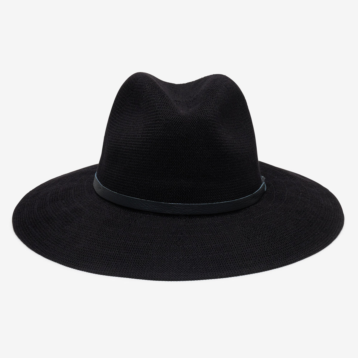 Sablewood Black Wide-Brim Packable Panama Hat