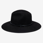 Sablewood Black Wide-Brim Packable Panama Hat