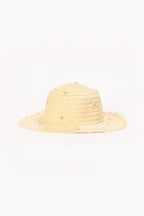 Girls' Tumble Ecru Embellished Hat