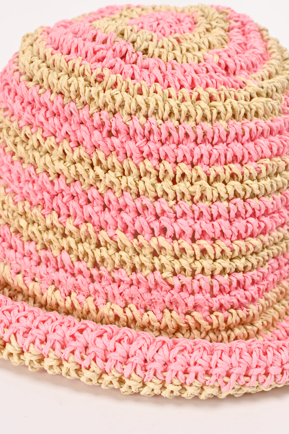 Girls' Nibble Pink Striped Hat