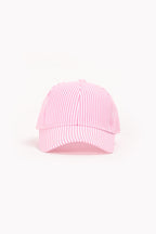 Girls' Giggles Pink Striped Cap