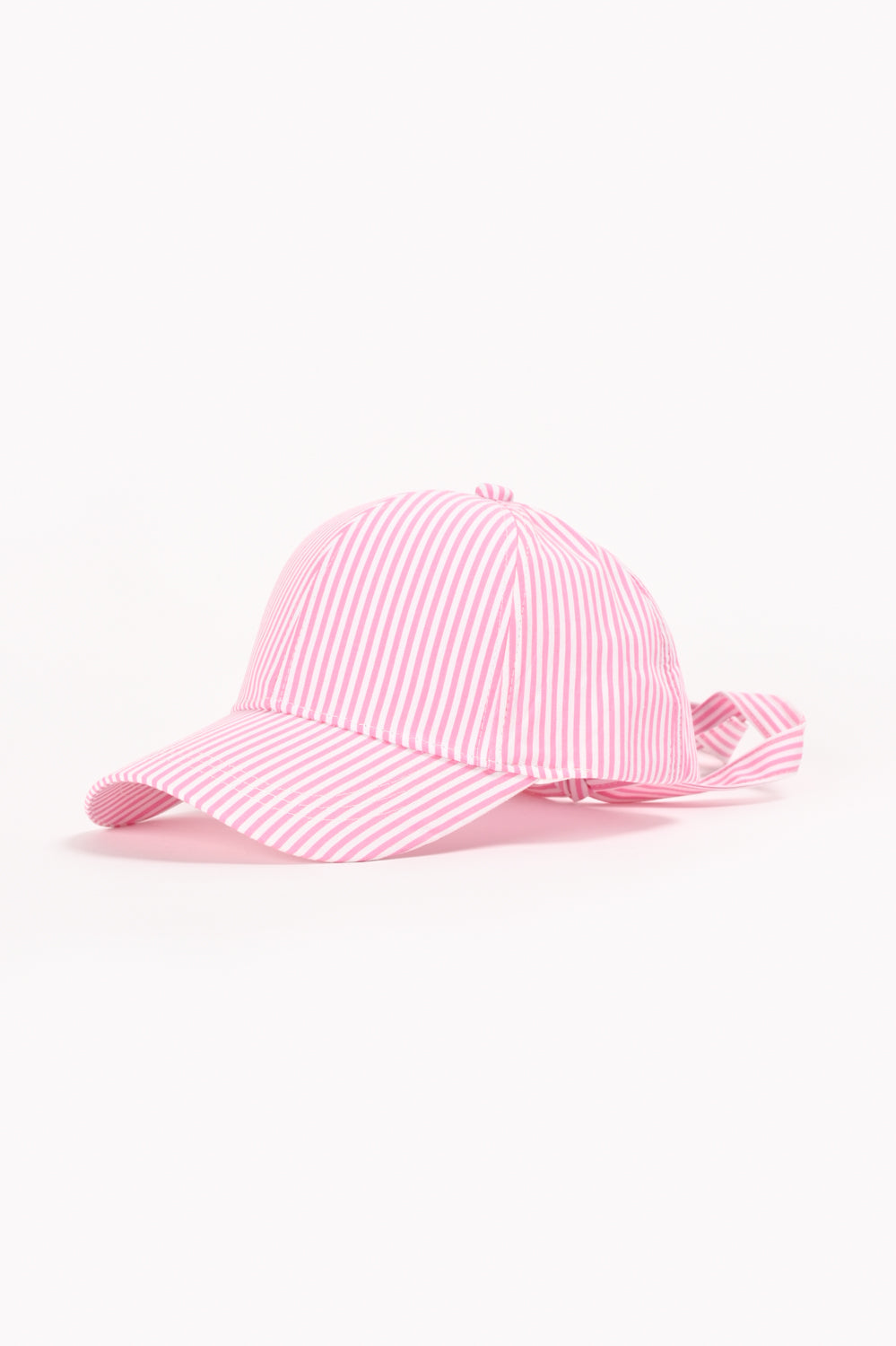 Girls' Giggles Pink Striped Cap