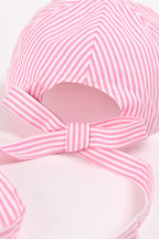 Girls' Giggles Pink Striped Cap