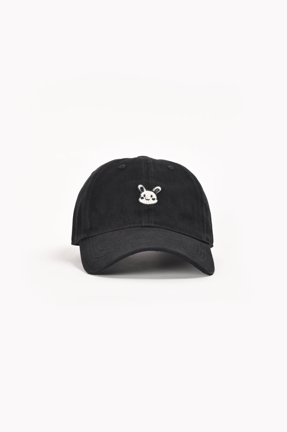 Girls' Buttons Black Baseball Cap