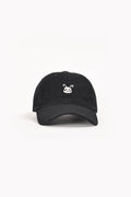 Girls' Buttons Black Baseball Cap