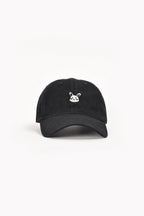 Girls' Buttons Black Baseball Cap
