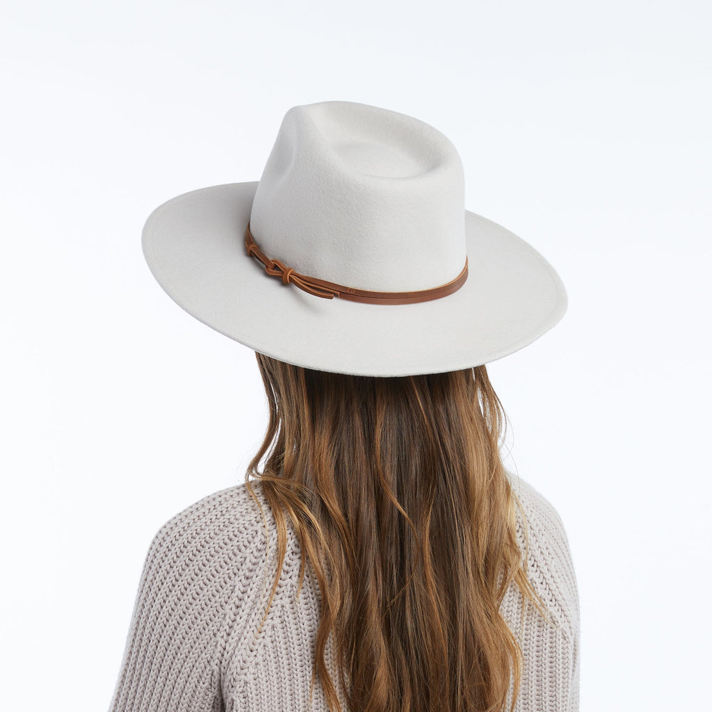 Azurine Putty Packable Wool Fedora