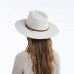 Azurine Putty Packable Wool Fedora